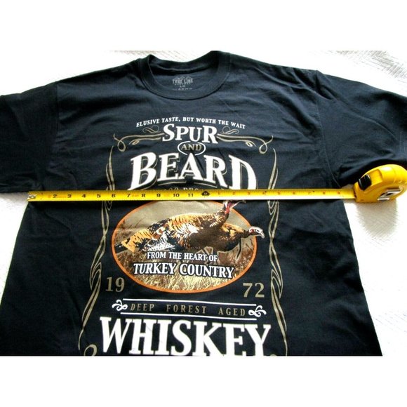 Spur & Beard Aged Whiskey Turkey Large T Shirt - Men/Youth  100% Cotton -  New - Picture 7 of 8